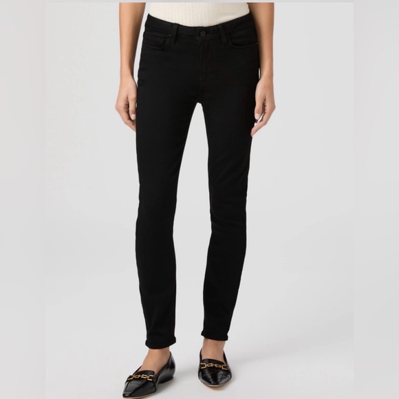 NWOT PAIGE Hoxton Ankle Skinny Petite black shadow jean 30